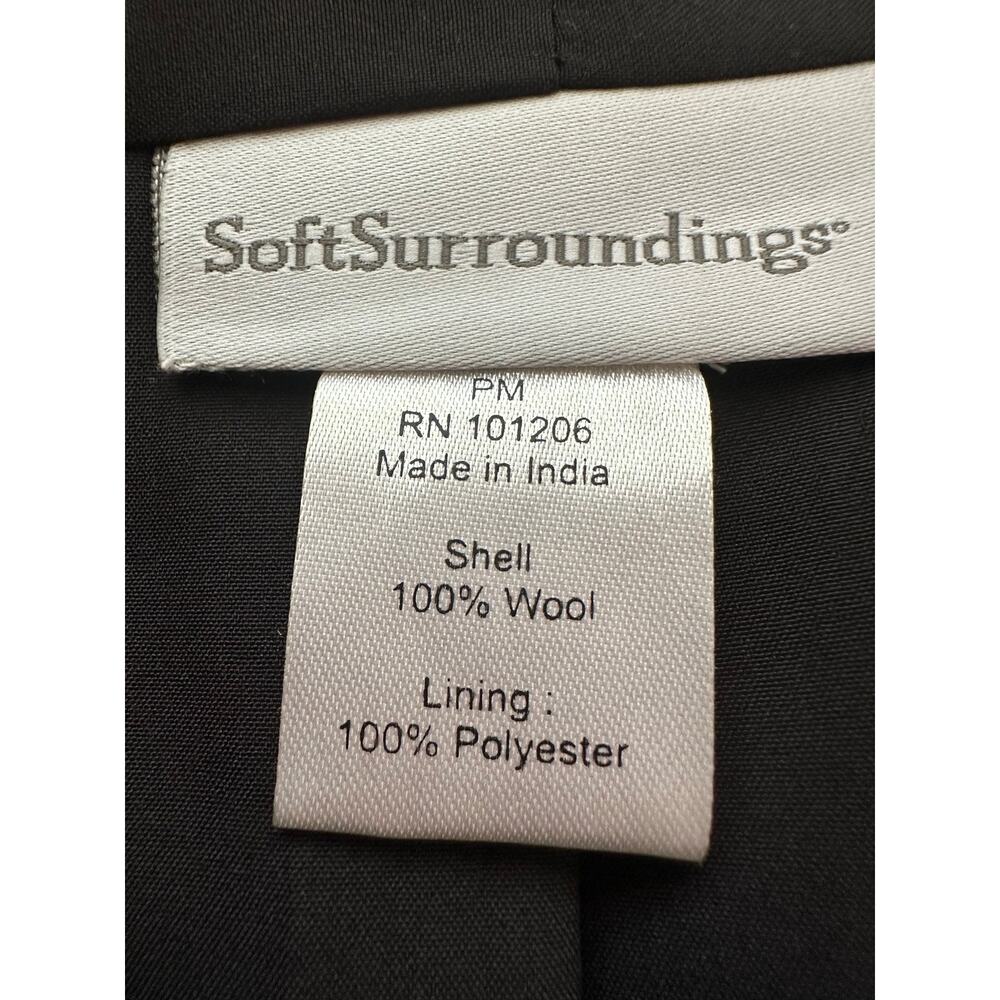 Soft Surroundings Izmir Wool Embroidered Jacket Cardigan Boho Patchwork P Med - Picture 9 of 12